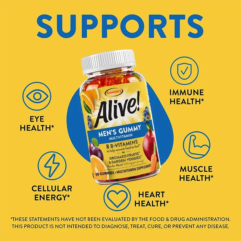 Multivitamin Gummy Adult - Men's Multivitamin Gummies - Promotes Muscle