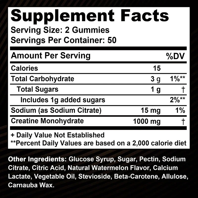 Creatine Monohydrate Gummies - - Creatine Monohydrate Powder 评论和价格