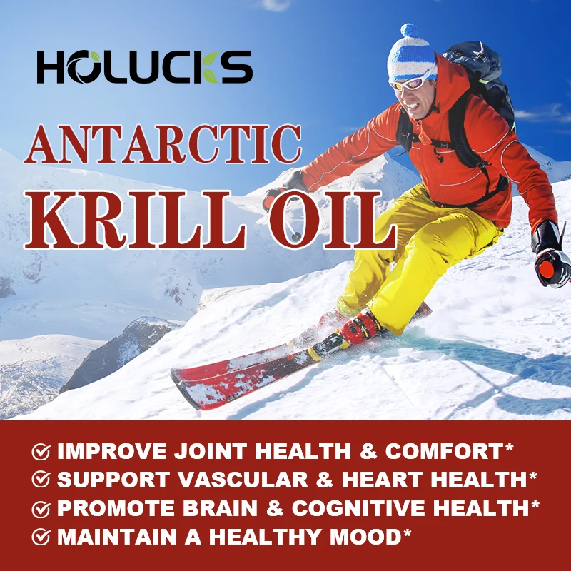 HOLUCKS Pure Krill Oil Supplem - Krill Oil Supplement 评论和价格