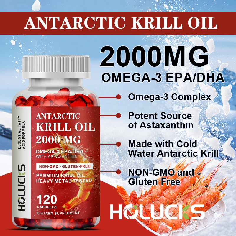 HOLUCKS Pure Krill Oil Supplem - Krill Oil Supplement 评论和价格