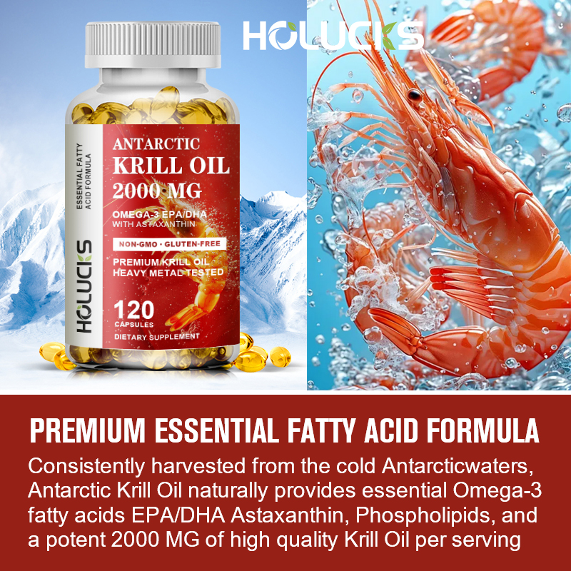 HOLUCKS Pure Krill Oil Supplem - Krill Oil Supplement 评论和价格