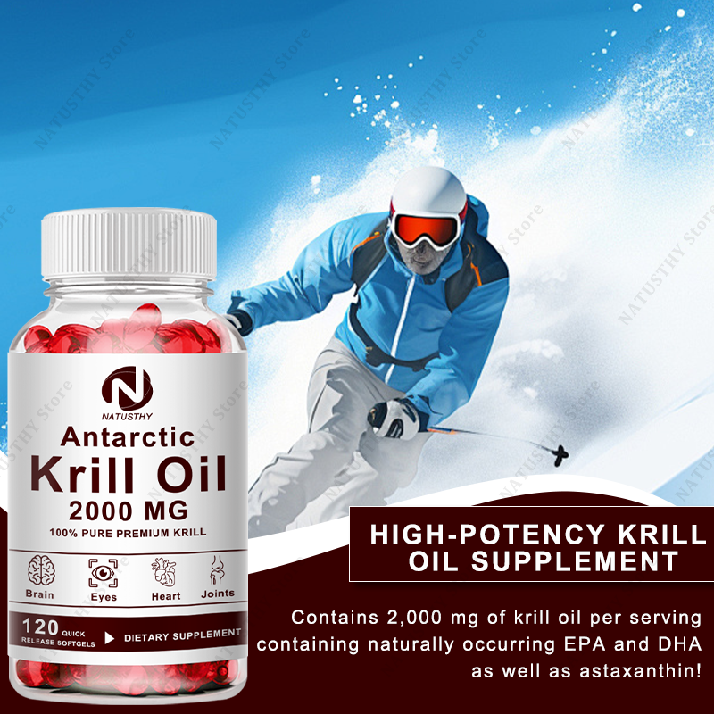 Antarctic Krill Oil 2000mg 120 - Krill Oil Supplement 评论和价格