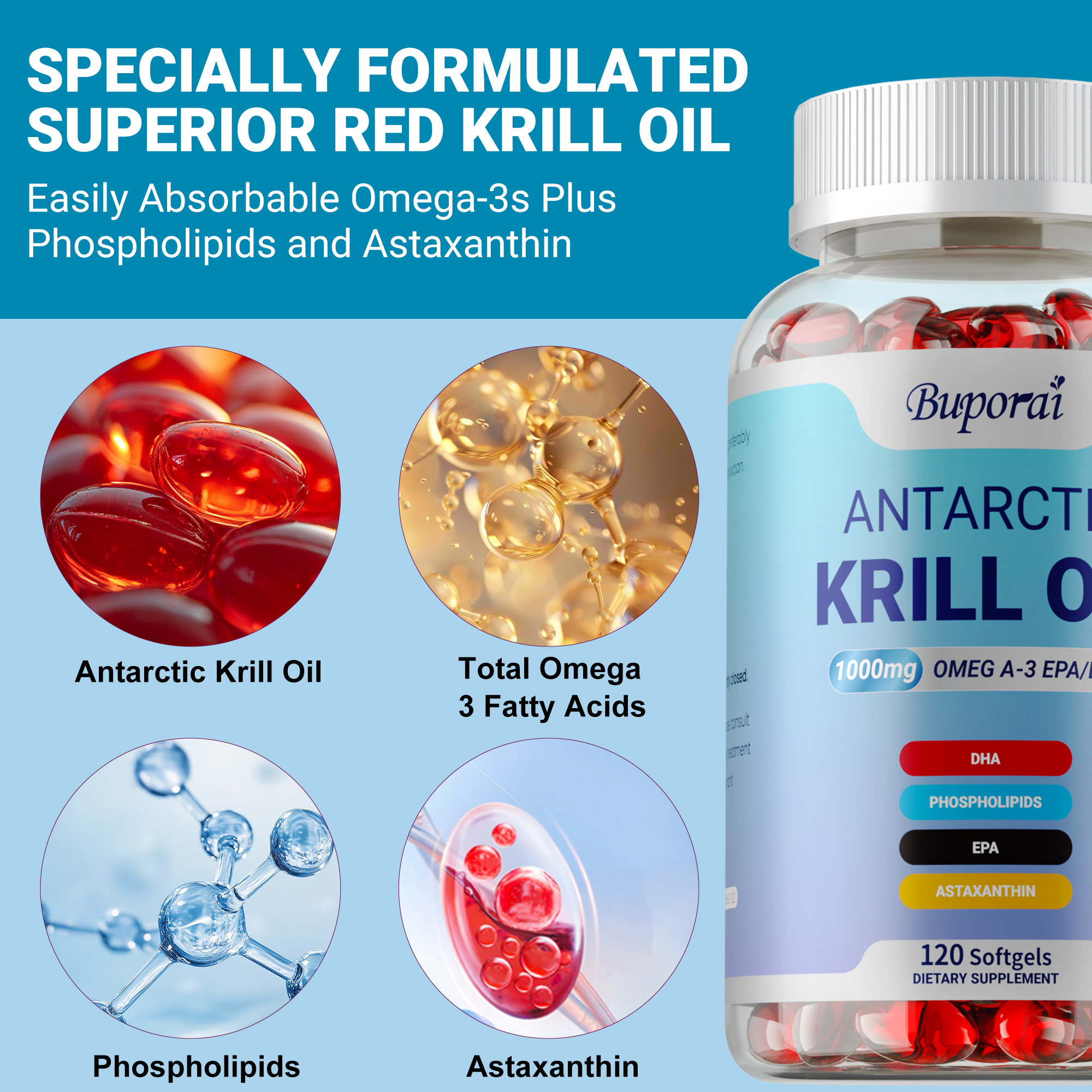 Antarctic Krill Oil Supplement - Krill Oil Supplement 评论和价格