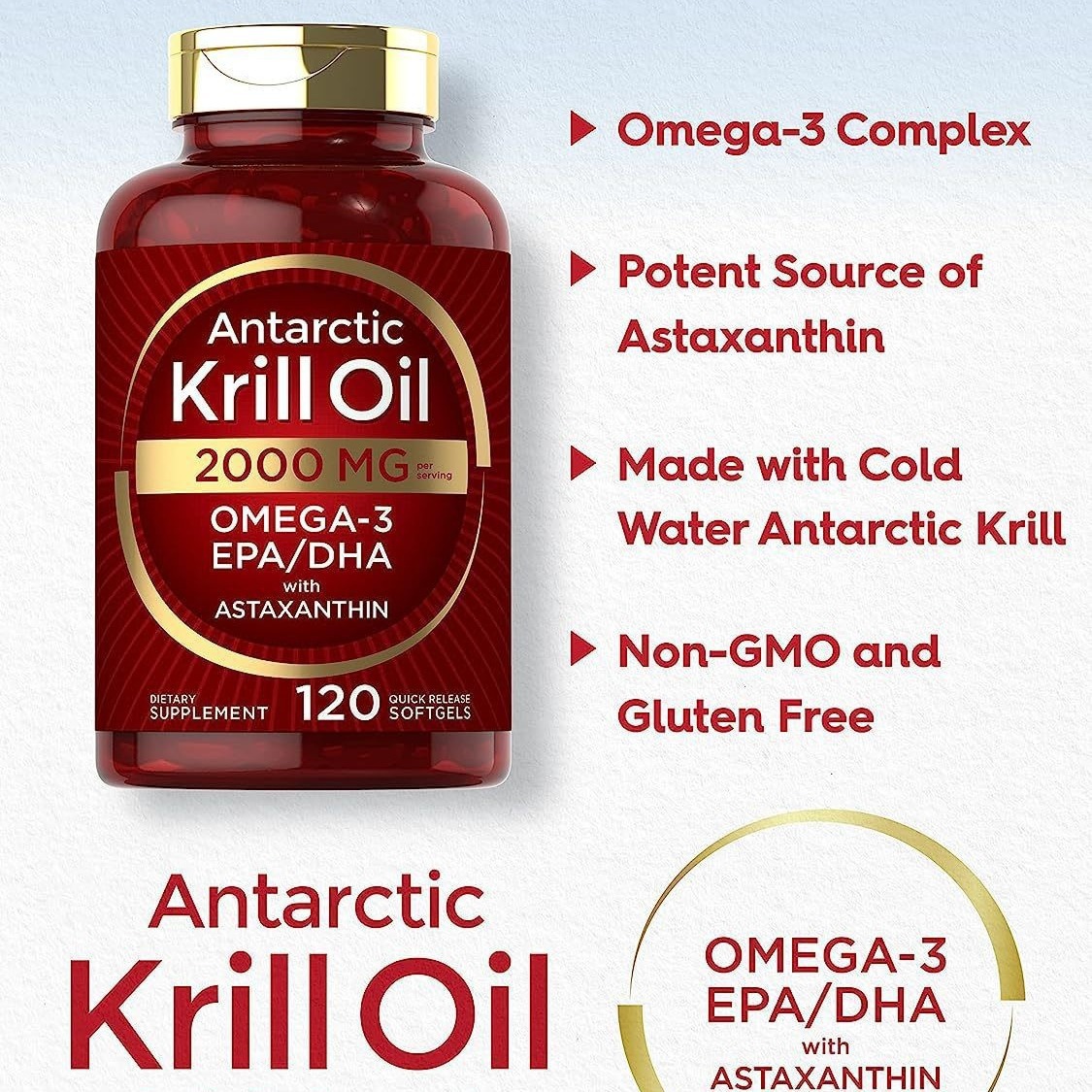 Krill oil soft capsules supple - Fitness With Nutrition 评论和价格