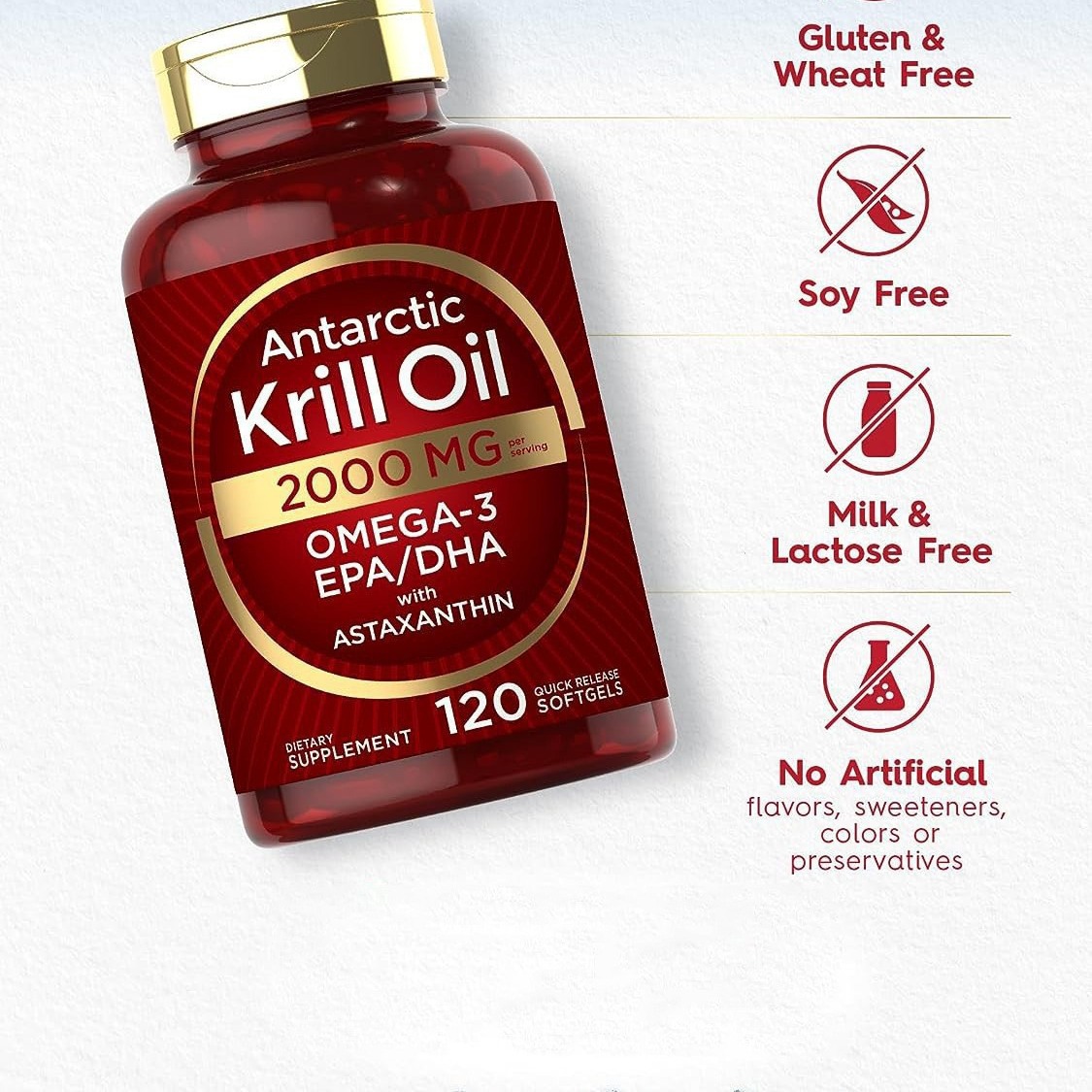 Krill oil soft capsules supple - Fitness With Nutrition 评论和价格