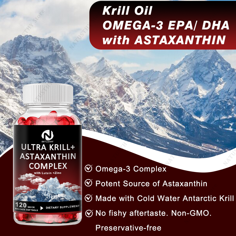 Ultra Krill Oil with Astaxanth - Krill Oil Supplement 评论和价格